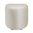 thumbnail image 4 of Michael Amini Eclipse Jacquard Fabric Vanity Stool in Moonlight Ivory, 4 of 11