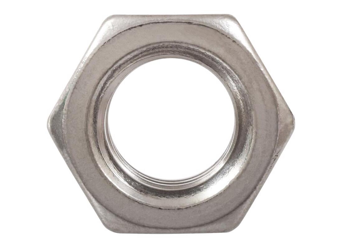 Hillman Stainless Steel Hex Nut - 1/2-13, Grade 2, Smooth Finish - 50 Pack