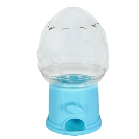 Easter Themed Candy Dispenser, 5.875in. Easter Egg with Blue Base Mini Gumball Machine Candies Chocolates Container Kids Birthday Party Gourmet Favor Decor Gift Toy Set of 1 & CUSTOM Storage Carrier