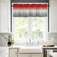 thumbnail image 3 of Valances Curtain Yellow and Grey Ombre Kitchen Curtain Valances Gradient Gradual Color Window Treatment Short Topper Curtains for Kitchen Bathroom Living Room 1 Panel 42x12 Inch, 3 of 6