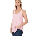 thumbnail image 3 of Zenana Women & Plus Relaxed Fit Scoop Neck Sleeveless Round Hem Blouse Tank Top, 3 of 4