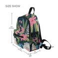 thumbnail image 3 of FORMRS School Backpack with Front Zippered Pocket 12" Student Travel Daypack, Green Floral, 3 of 6