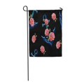 thumbnail image 1 of POGLIP Pattern Beautiful Exotic Anchor and Roses Trend Floral on Botanical Garden Flag Decorative Flag House Banner 28x40 inch, 1 of 1