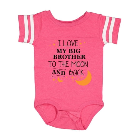 

Inktastic I Love My Big Brother to the Moon and Back Gift Baby Boy or Baby Girl Bodysuit