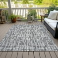 thumbnail image 6 of Addison Rugs Chantille Indoor/Outdoor Transitional Lines Gray Washable Rectangle Rug, 3' x 5', 6 of 6