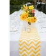 thumbnail image 2 of Cotton Print Table Runner Chevron Yellow, 2 of 2
