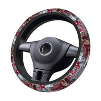 Iron-Man Steering Wheel Cover Elastic Stretch Breathable Vehicle Steering Wheel Protector Car Interior Accessories