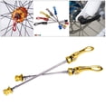 thumbnail image 4 of Road Bike Skewers - Axles Set Replacement - QR Set - for Bike Wheel Hub - Golden, 1, 4 of 10