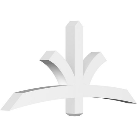 

60 W x 27 1/2 H x 4 D x 4 F 11/12 Pitch Davenport Architectural Grade PVC Gable Bracket