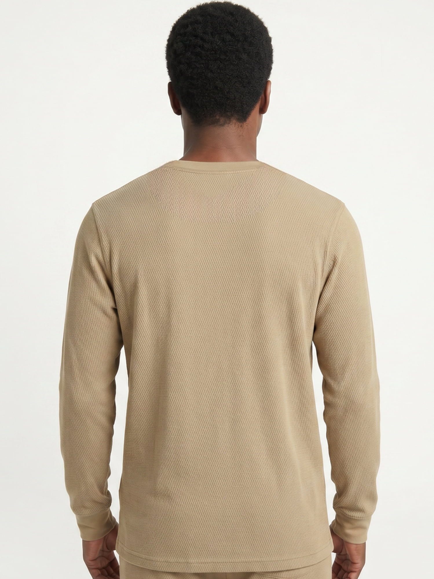 Hanes Men's Long Sleeve Cozy Brushed Raschel Sleep Top, Sizes S-2XL