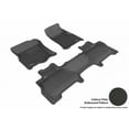 thumbnail image 2 of 3D MAXpider 2007-2010 Fits Ford Expedition 2Nd Row Bucket Seats With Center Console 1st Row 2nd Row Kagu Carbon Fiber Embossed Pattern Black Floor Mat L1FR07601509, 2 of 2