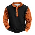thumbnail image 4 of Men's Retro Halloween Quarter Button Collar Sweatshirt Haunted House Acting Essential Partially Buttoned Pullover Vintage Horror Print Last-Minute Halloween Party, 4 of 4