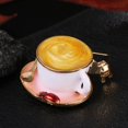 thumbnail image 4 of 2xVintage Lady Cappuccino  Broche Pin Bufanda Clip Corsage Sunnimix Broche de esmalte vintage, 4 of 8