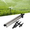 Garden Hose Repair Kit Automatic Rotating Sprinkler W/Tripod 360Degree