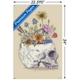 thumbnail image 3 of Rachel Caldwell - Flower Skull Wall Poster with Push Pins, 22.375" x 34", 3 of 3