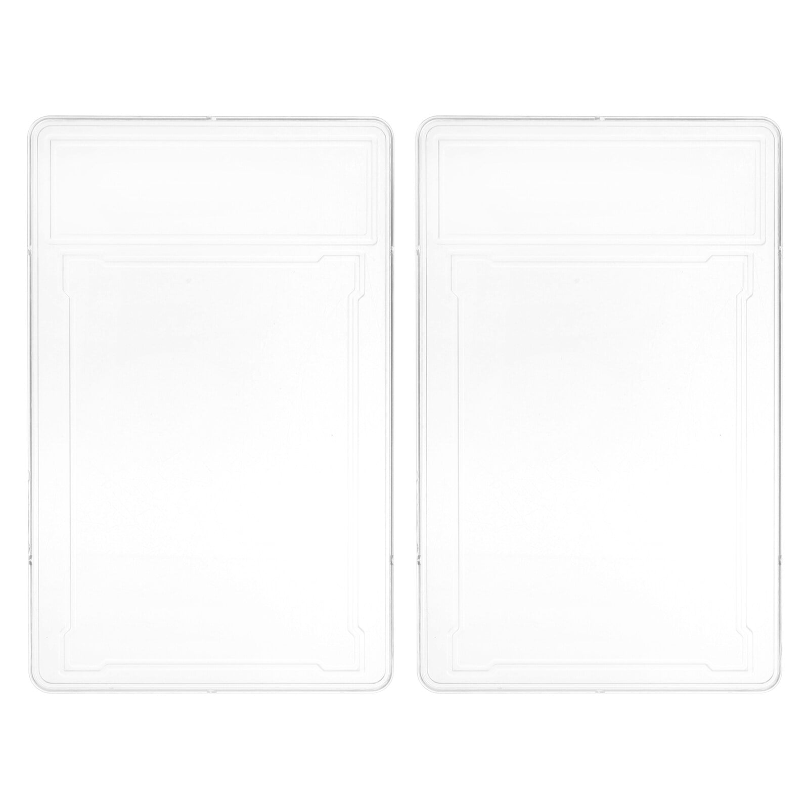 2pcs Trading Cards Protector Case Plastic Clear Baseball Card Holders