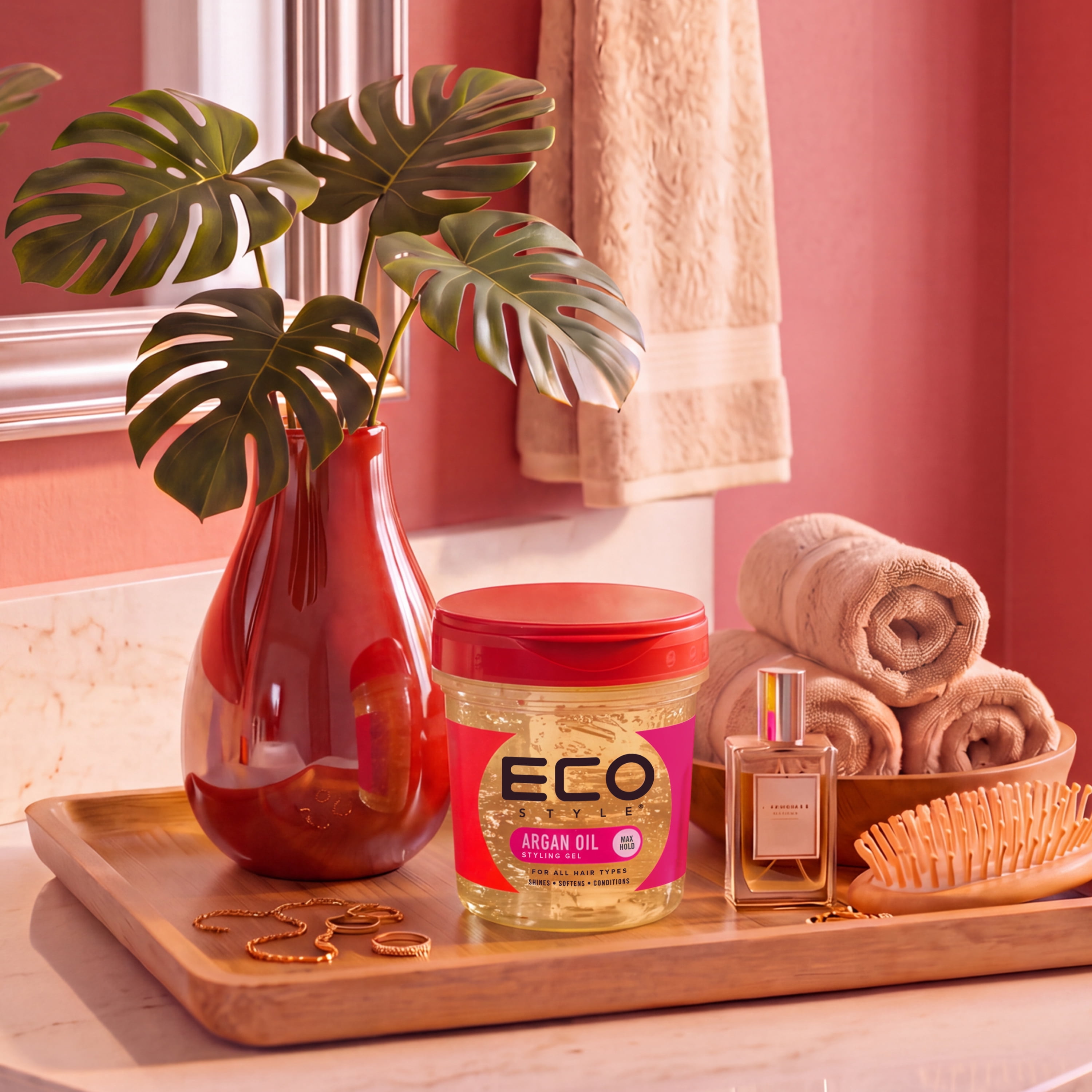 (2 pack) Eco Style Argan Oil Styling Gel, 16 oz