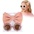 thumbnail image 6 of OJSFQUFP Childrens Sunglasses Headband Combo Set Baby Bubble Fabric Bow Hairband Sunglasses, 6 of 7