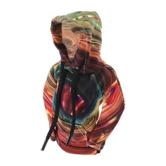 Unique Bargains Gear Shift Knob Cover Stick Shifting Handle Protector 17x16cm/6.69"x6.3" Yellow  Polyester 1 Pc Hoodie Style Automotive Manual Universal