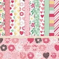thumbnail image 1 of ZOUSSIQI 24 Sheets 6'' x 6'' Scrapbook Paper Sweet Pink Heart Pattern One Sided Cardstock for DIY Card Making (R2348) CA919-14934, 1 of 5