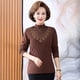 thumbnail image 1 of Mamá de mediana edad usa invierno Nueva camisa de punto bordada con fondo de temperamento de moda casual de mediana edad y mayores otoño, 1 of 4