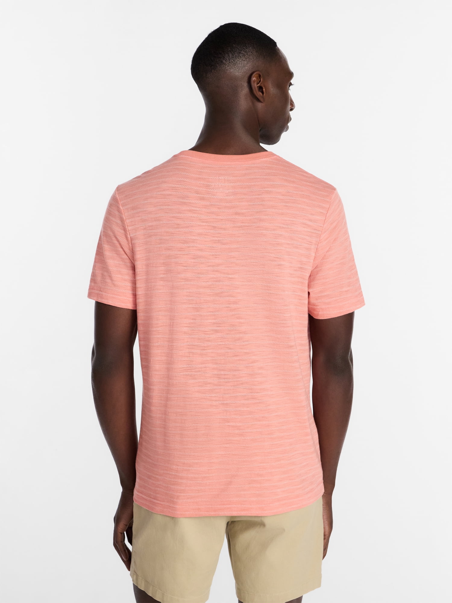 George Men's & Big Mens Classic Fit Striped Short Sleeve Crewneck T-Shirt, Sizes S-5XL