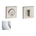 thumbnail image 2 of Baldwin 8220056 Santa Monica Contemporary Square Single Cylinder Deadbolt, Lifetime Satin Nickel, 2 of 7