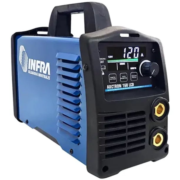 Soldadora Inversora Infra Arctron 160 LCD Máquina Soldar 160 A Equipo de Soldadura Profesional con Pantalla LCD Portátil