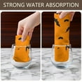 thumbnail image 4 of 2 Pcs Funny Kitchen Towels,Orange Halloween Bats Microfiber Dish Towels,Kitchen Tea Towels,Kitchen Towel Set (18" X 26"), 4 of 7