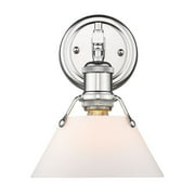 Orwell CH 1 Light Bath Vanity in Chrome with Opal Glass Shade