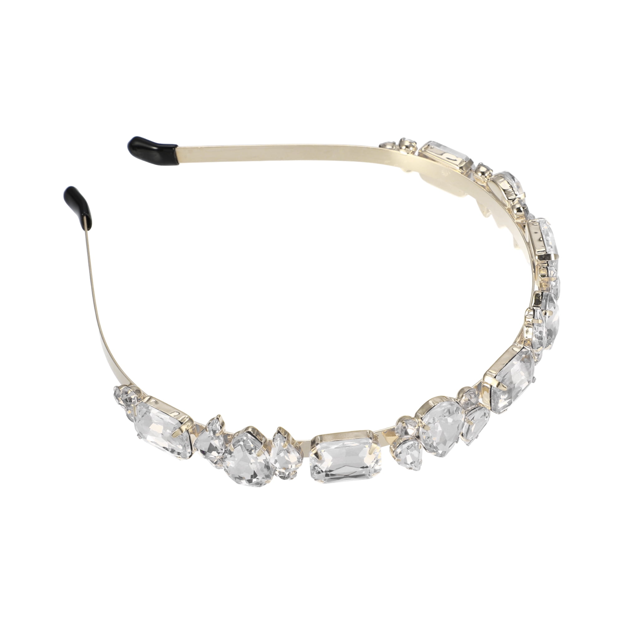Unique Bargains Fashion Vintage Thin Rhinestone White
