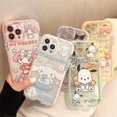 thumbnail image 2 of Sanrio Kulomi Cinnamoroll My Melody Pom Puurin Phone Case For iPhone 14 Pro Max 13 12 11 X XS Max XR 8 7 Plus Noctilucent Cover xuanjing unisex, 2 of 2
