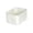 White, variant on Foldable Cloth Storage Basket, 5.5 x 5.5 x 4.7 in Organizer Bin for Wardrobe, Shelf, Bedroom, and Living Room, Gray Small