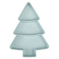 thumbnail image 1 of Plato de fruta con forma de árbol de Navidad creativo Plato de aperitivos de frutos secos de plástico para el hogar Platos portátiles Bandeja para servir (azul claro), 1 of 4