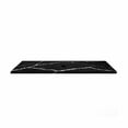 thumbnail image 2 of 36" Morden Solid Surface Minimalist Thin Vanity Countertop - Marble Black, 2 of 6