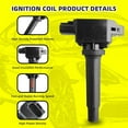 thumbnail image 3 of MOAUTO Set of 4 Ignition Coils Pack UF656 PE2018100 & 4 PCS Iridium Spark Plugs Compatible with 2012-2018 Mazda 3, 2014-2017 Mazda 6, 2016-2018 Mazda CX-3, CX-9, CX-5 2.0L 2.5L L4, 3 of 6