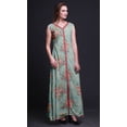 thumbnail image 3 of Bimba Robe Maxi Sans Manches à Imprimé Floral avec Fente avant pour Femmes Été Printemps, Très Petit, 3 of 5