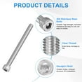 thumbnail image 2 of Uxcell 10-Pack M8 x 95mm Hex Socket Head Cap Screws Bolts, 304 Stainless Steel Machine Bolt Full Thread Precision Fasteners, 2 of 7
