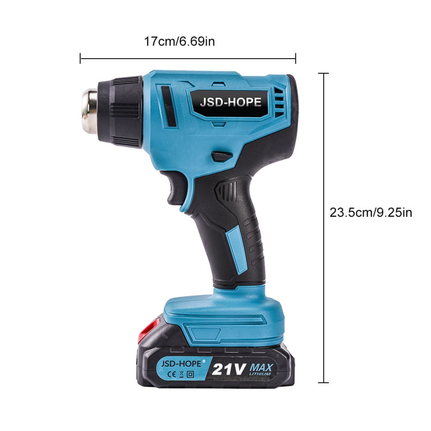 Portable Heat Gun, High-Power Industrial Hot Air Blower for Shrink Wrapping