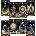 thumbnail image 2 of Baraja de Tarot Vzmeiyre Azul Celestial con Bordes Dorados, 78 Cartas, 2 of 7