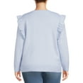 thumbnail image 3 of Heart N' Crush Women's Plus Size Ruffle Sleeve Sweater, 3 of 5