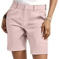 thumbnail image 2 of vigerkar Jorts Women, Y2k, Stretchy, Ladies Twill Shorts High Waisted Bermuda Shorts Casual Summer Dressy, 7 Inch Inseam Pink, M, 2 of 5