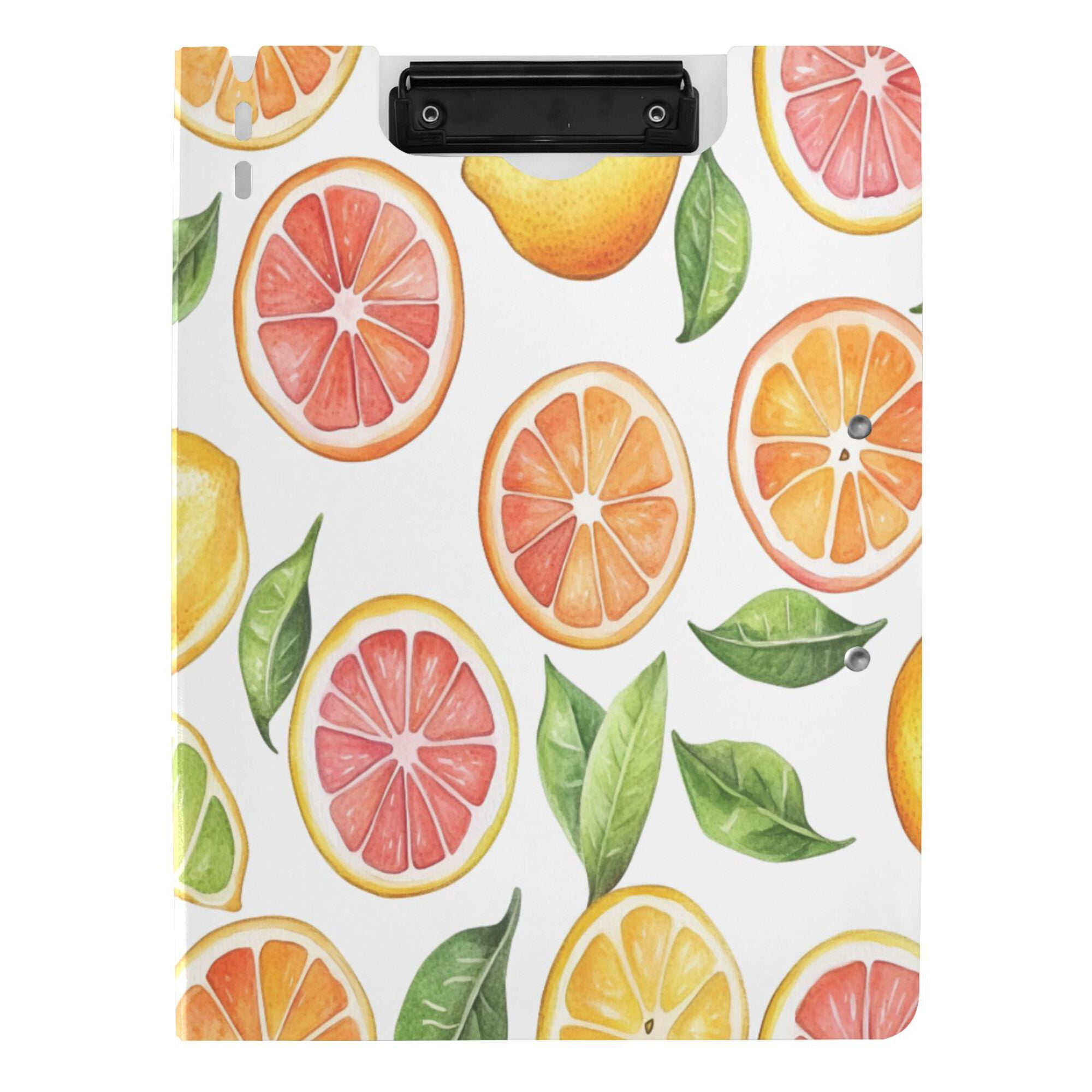 FORMRS A4 Clipboard Folder with Pen Holder Horizontal Foldable School Office Binder, Candy Orange