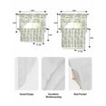 thumbnail image 6 of Sage Green Fruit Swag Valance and Tier Curtains 36'' Length Set, Vintage Plant Nature Botanical Flower Light Filtering Kitchen Curtains, Tier Curtain Valances for Bathroom/Living Room/Bedroom/Café, 6 of 6