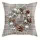 thumbnail image 3 of Funda de almohada con decoración navideña, diseño de muñeco de nieve y cervatillo, adecuada para el hogar, la habitación, el sofá, funda de cojín, regalo festivo, 3 of 5