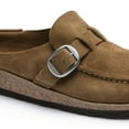 thumbnail image 2 of Birkenstock Buckley Suede Clog, 40, Brown, 2 of 6