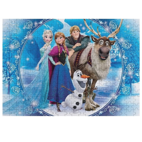 Puzzles Gifts Frozen Wooden Puzzle Novelty Jigsaw Puzzle Cartoon Puzzles for Home Office Decor Funny Puzzle for Family Friends Gifts 300 PCS
