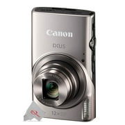 Canon PowerShot IXUS 285 / ELPH 360 HS 12X Optical Zoom Digital Camera | New & Silver | Imported Model