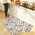 thumbnail image 5 of Kitchen Rug Mat Watercolor Christmas, Set of 2, Anti-Fatigue Non-Skid Washable Kitchen Runner Rugs, Cartoon Soft Comfort Rug for Kitchen, Floor Home, Front of Sink, Laundry, 5 of 6