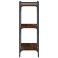 thumbnail image 3 of vidaXL Adult 3-Tier Standing Bookcase and Display Rack Brown Oak 60x30x86 cm Engineered Wood, 3 of 5